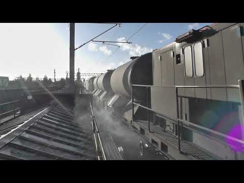 (HD) Freightliner 66523 & Network Rail 57310 + 66621 pass West Ham with an RHTT