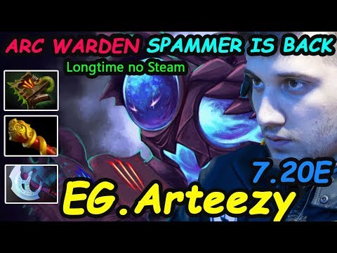 EG Arteezy - [Arc Warden] 7.20  MIDLANE RTZ-GOD Smurf IS BACK Base race  Dota2 Rank