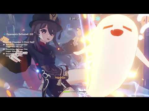 Hu Tao 6 sec Speedrun 2.7 Abyss 12-3-1