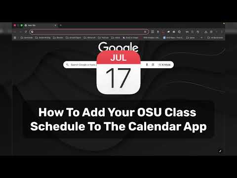 Class Schedule Oregon State