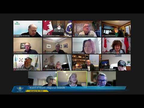 Board of Health (Regional Council) - January 26, 2022