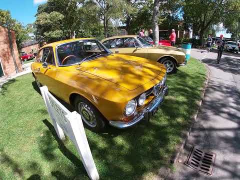National Alfa Day Bicester 2023. Viewing the 105 GTV section