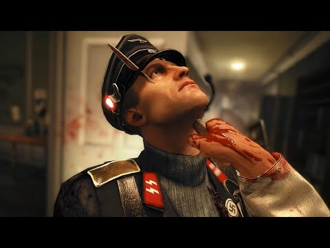 Wolfenstein The New Order Brutal Stealth Kills (No HUD Immersive)