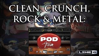 Video thumbnail for Clean, crunch, rock & metal: Pod Farm 2 by Line 6 by Sonic Drive Studio
