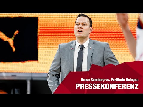 Pressekonferenz Brose Bamberg vs. Fortitudo Bologna 83:68