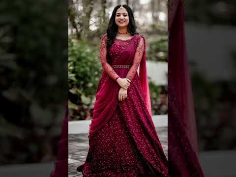 saree model gown 2022/new model dress#Huafz creations.