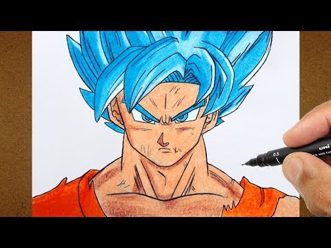 como desenhar o goku