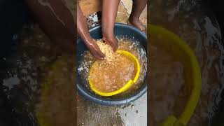 African method of peeling beans. Unhygienic or normal? #shortsafrica #100daysytshorts #shorts
