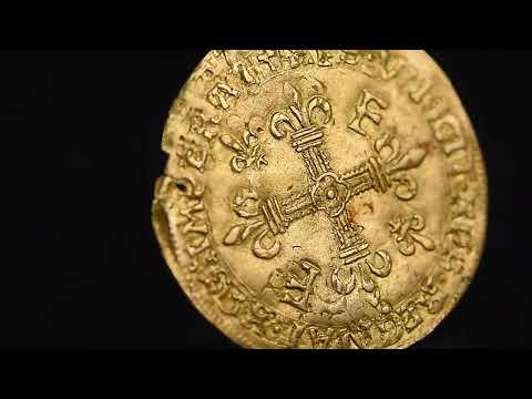 Moneta, Francia, François Ier, Écu d'or au soleil, Rouen, BB+, Oro