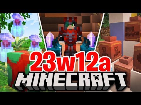 NEW STRUCTURE, POT, ARMOR and SNIFFER EGG - Minecraft ITA 1.20 Snapshot 23w12a