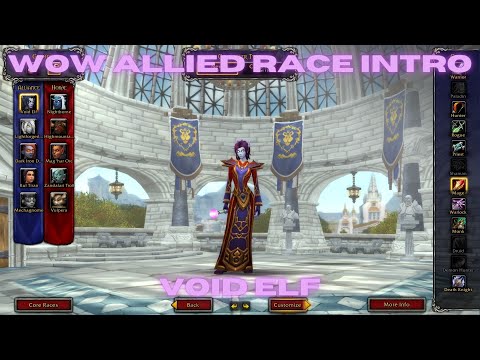 WOW Allied Race Intro - Void Elf