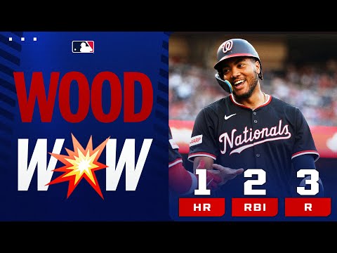 FIRST TIME! James Wood goes 5-for-5 with a home run!