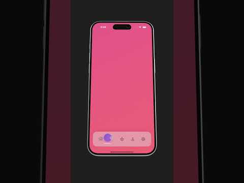 SwiftUI Custom Tab Bar with Bubble Effect 🌈✨ | Animated Tab Navigation