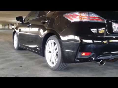 Aftermarket bolt-on exhaust on Lexus CT200h Hybrid