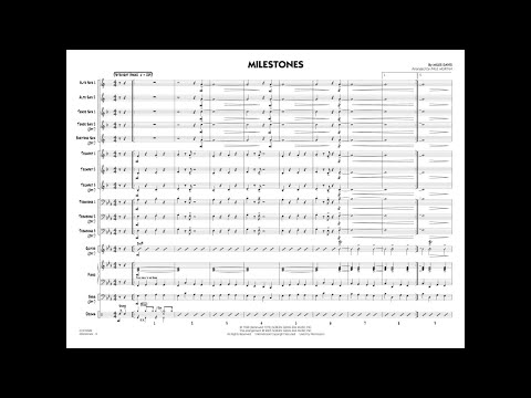 Milestones by Miles Davis/arr. Paul Murtha