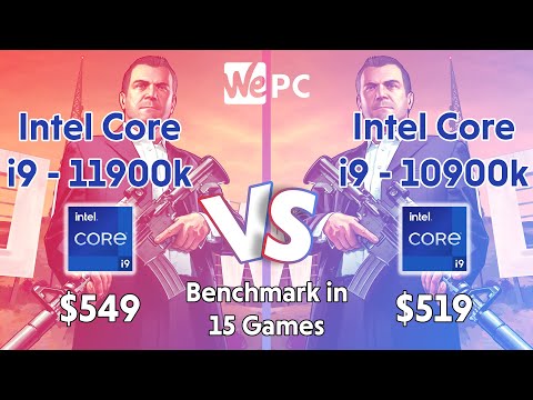 Intel Core i9-11900k VS Intel Core i9-10900k CPU Benchmark 60fps
