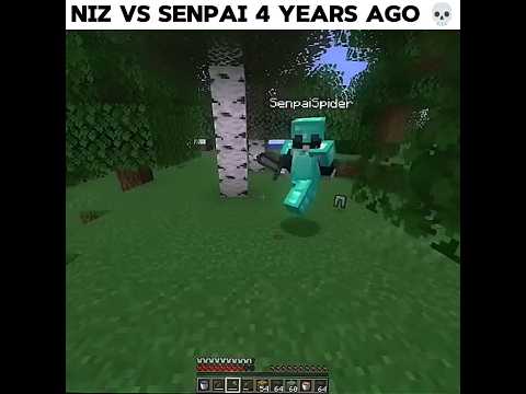 NIZ vs Senpai 4 Years Ago 💀#edit #shorts @SenpaiSpider @NizGamer