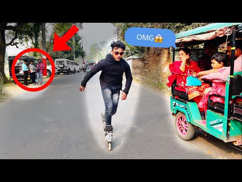 Wow reaction from public 😮 // Don’t miss the end 🔥 #brotherskating #balurghat #murshidabad