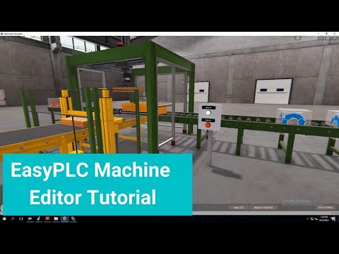 EasyPLC's Machine Simulator Editor Tutorial Using The Saw Gantry