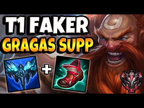 T1 Faker GRAGAS Support vs LEONA - Patch 11.16 Ranked Korea ✅