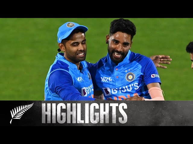 Siraj Stars in Rain Affected Tie | SHORT HIGHLIGHTS | BLACKCAPS v India | McLean Park Siraj Stars in Rain Affected Tie | SHORT HIGHLIGHTS | BLACKCAPS v India | McLean Park