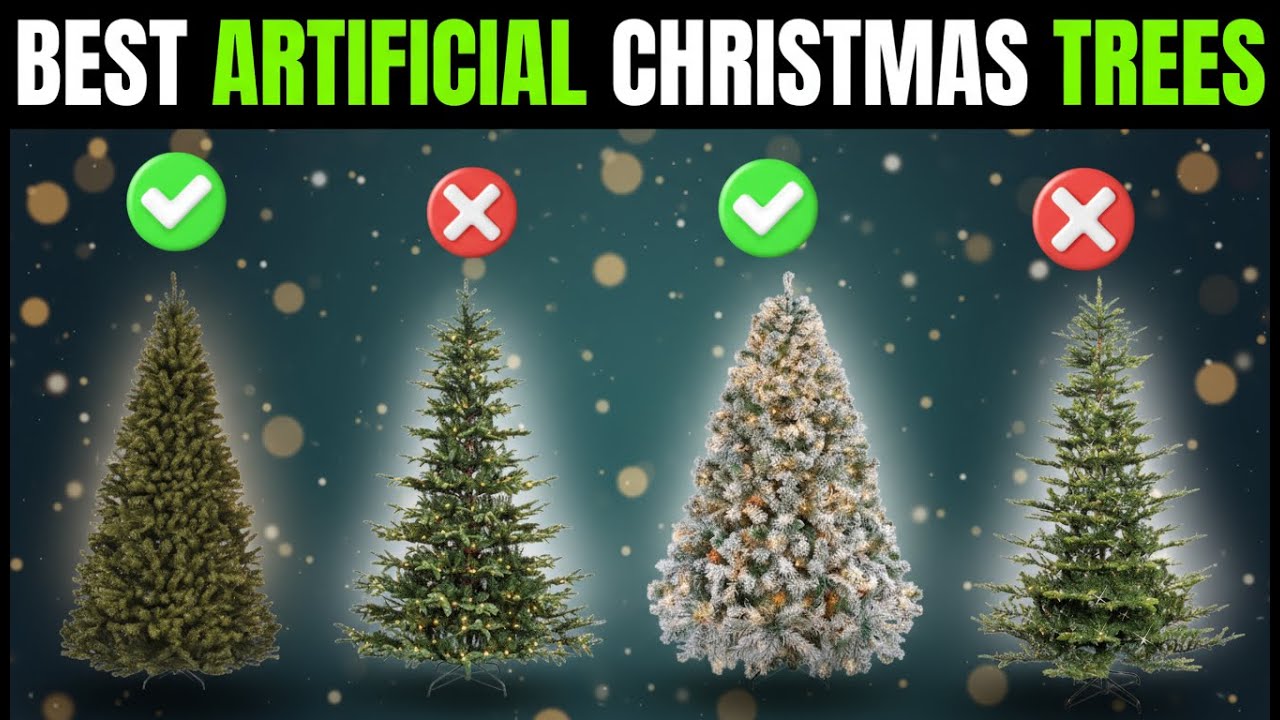 ✅ 7 Best Realistic Artificial Christmas Trees on Amazon [2026] 🎄 Prelit & Unlit | Green & Flocked