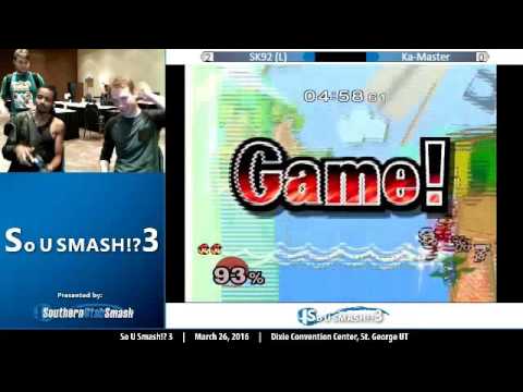 So U Smash 3- Melee Grand Finals- Ka-Master(Luigi) Vs. SK92(Falco)