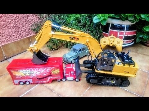 EXCAVADORA RC de Juguete regalo de Oier de Navidad. RC Excavator backhoe Stunning R/C ACTION!