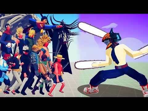CHAINSAW MAN VS EVERY ANIME UNITS | TABS - Totally Accurate Battle Simulator