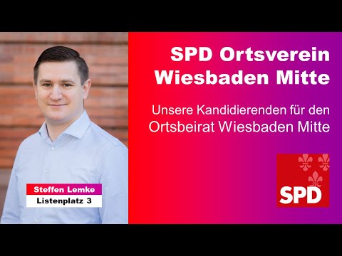 Die SPD Kandidaten zum Ortsbeirat Wiesbaden Mitte - Steffen Lemke