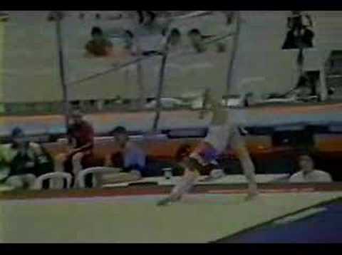 Vanda Hadarean Romania FX 1992 European Gymnastics