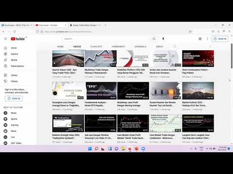 Penerangan Tentang Channel Video Percuma Belajar Teknik Trade Saham Dan Member Access Video