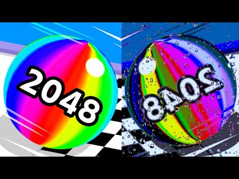 2048 - 1 | MAX LEVELS - Ball Run 2048 vs REVERSE [ with MULTI EFFECTS ] #cutiepie22yt