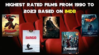 HINGEST RATED FILMS FROM 1990 TO 2023 BASED ON IMDB