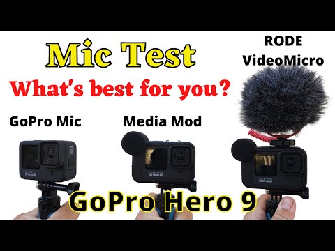 GoPro Hero 9 Mic test - Media Mod vs RODE VideoMicro vs  GoPro built in Microphone