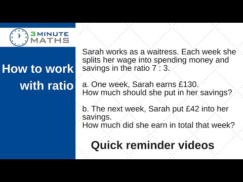 How to calculate ratio - sharing money GCSE question grade 4