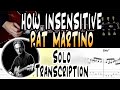 Pat Martino | How Insensitive | Solo Transcription | TABS | Lesson/Tutorial