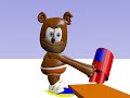 sh1tty bear: get out!