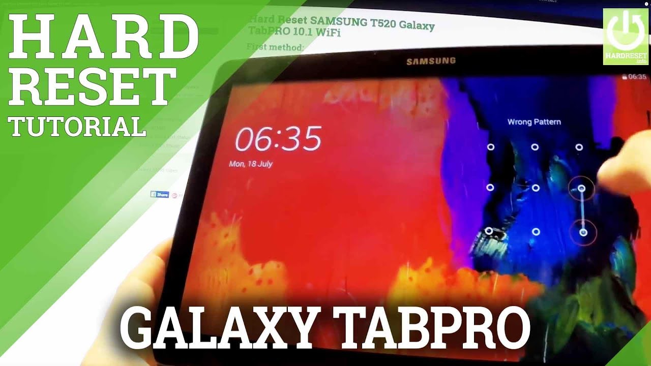 Hard Reset SAMSUNG T520 Galaxy TabPRO 10.1 WiFi - How to restore tablet