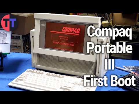 Compaq Portable III First look and Getting to Boot
