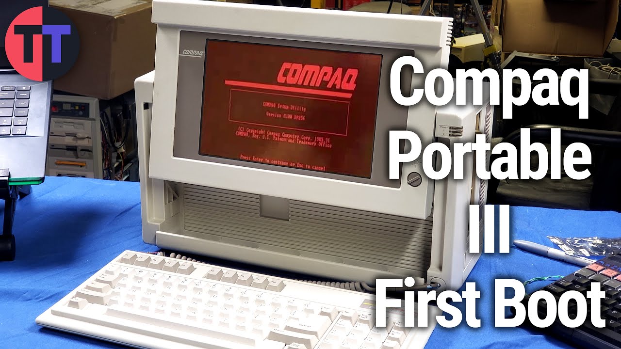 Compaq Portable III First look and Getting to Boot