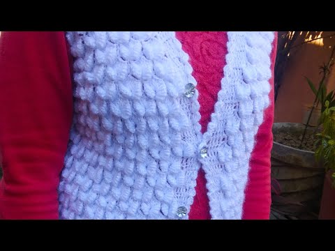 Crochet ladies jacket/ cardigan design in Hindi