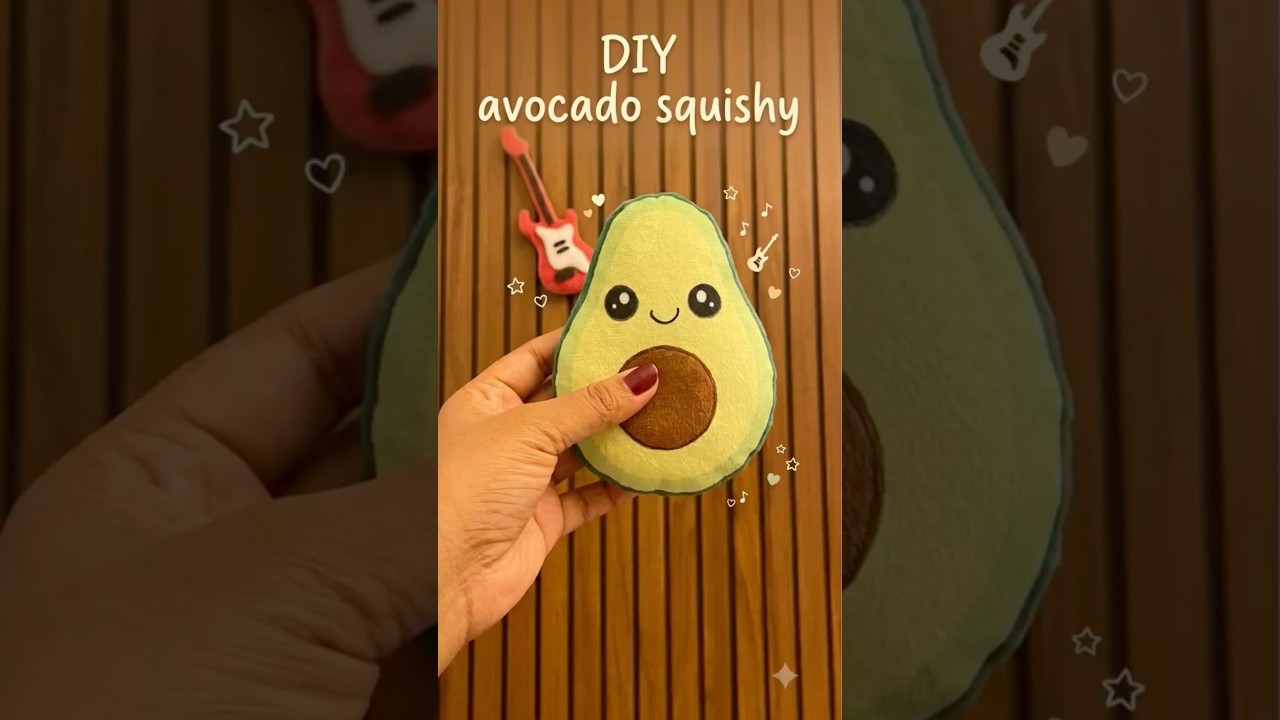 🥑✨DIY Avocado Paper Squishy|✨Super Cute & Easy!|Fun Craft|Its me Hana#papersquishy#shorts