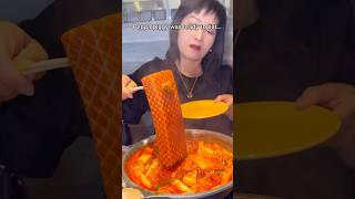 When the $1000 tteokbokki hot pot is too small… #food #eating #mukbang
