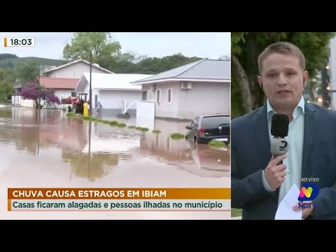 Chuva causa estragos em Ibiam: casas ficaram alagadas e pessoas ilhadas no município