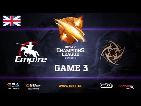 D2CL S6: Team Empire vs. NiP game 3 [EN]