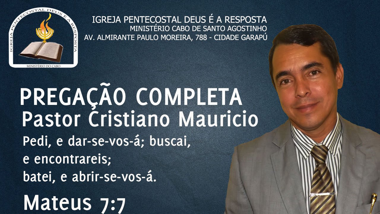 IPDRMC - Pedi e Dar-se-vos-á, Buscai e Encontrareis  #26-06-16 -  Pastor Cristiano - Completo