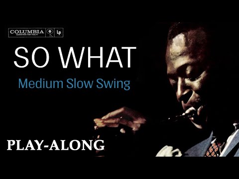 So What - Medium Slow Swing || BACKING TRACK