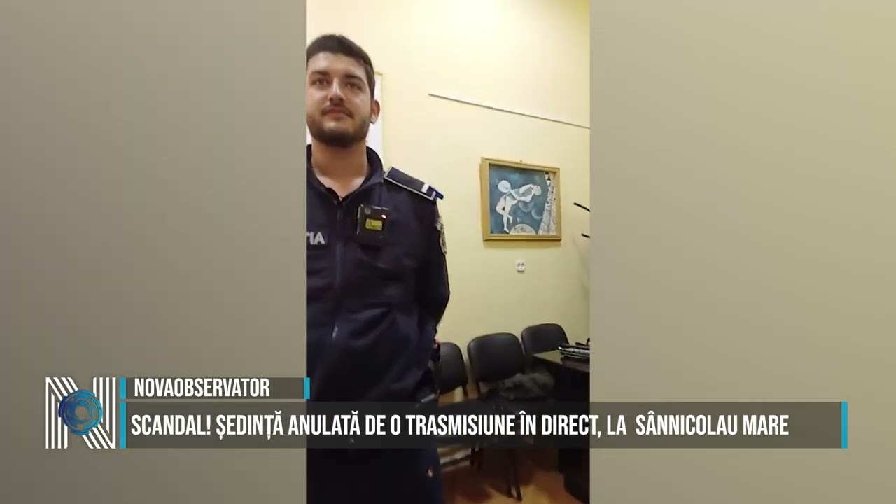 Scandal! Ședință anulată de o trasmisiune în direct, la Sânnicolau Mare