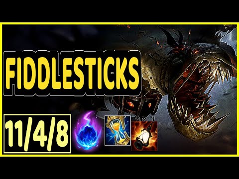 FIDDLESTICKS VS PYKE - 11/4/8 KDA SUPPORT GAMEPLAY